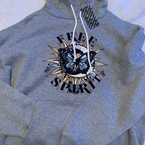 Graphic Print Oversized Pull-Over Hoodie